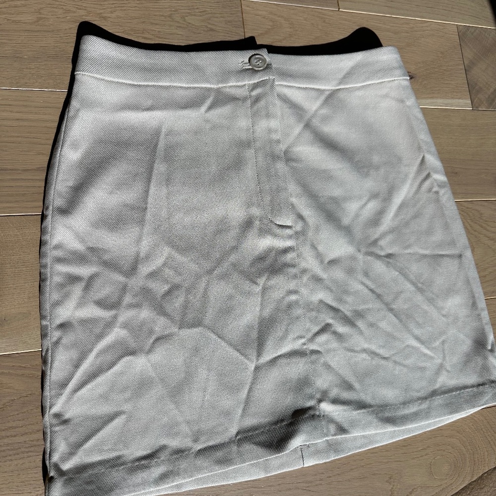 Monki low waist tailored mini skirt in beige